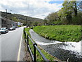 Road and canal feeder channel, Clyne