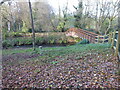 Footbridge at Mytton Mill near Forton Health