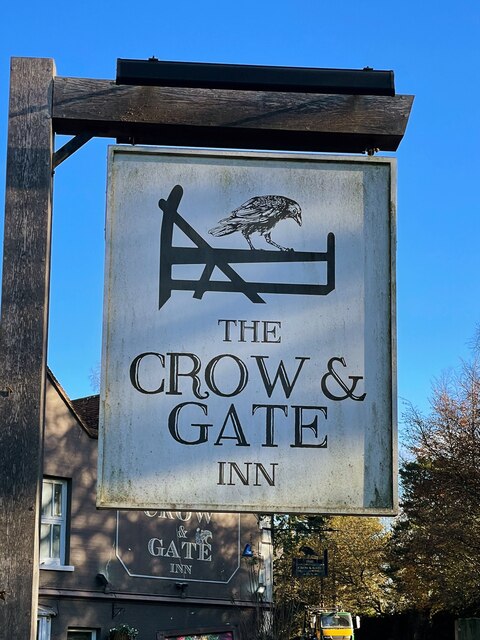 The Crow & Gate Inn sign