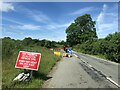 Road bridge repairs on the A497