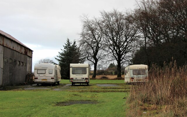 Caravans stored off Shilford Road