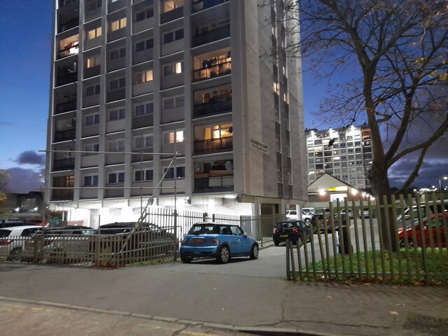 Tower block on the Broadmead Estate, Woodford 
