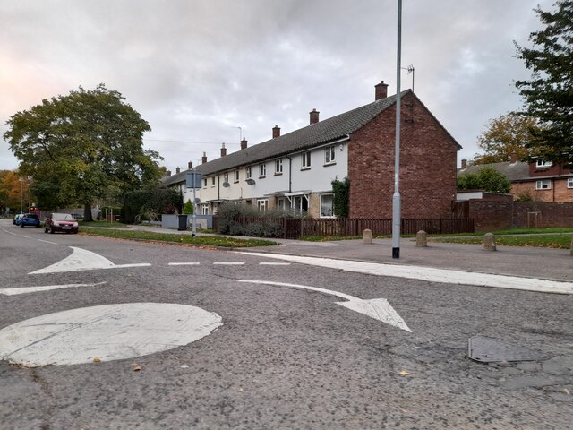 Roundabout on Campkin Road, Cambridge