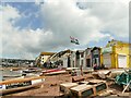 SX9372 : Flagpole at The Point, Teignmouth by Stephen Craven
