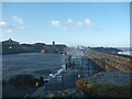 NT6879 : Coastal East Lothian : Victoria Harbour, Dunbar, After Storm Arwen by Richard West