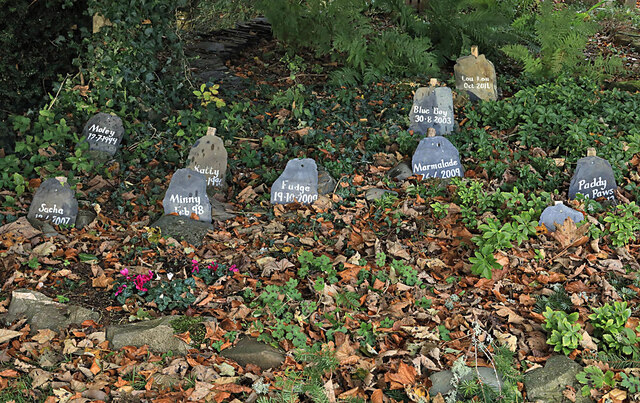 A small pet cemetery at Haining House, Selkirk