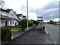 Bus stop and shelter on Glasgow Road (A761)