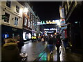 Lower Pride Hill in Shrewsbury on the evening the Christmas lights are switched on in 2021