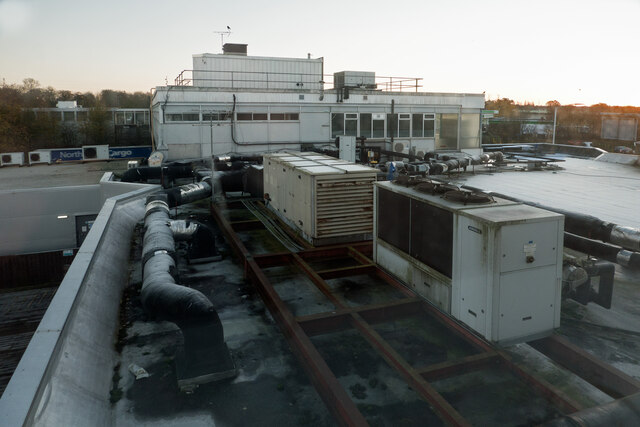 Ventilation and air conditioning units at the Knutsford Services