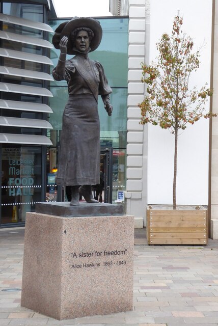 Statue of Alice Hawkins © Philip Halling :: Geograph Britain and Ireland