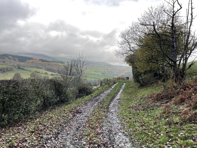 Trail/footpath leading down to Middle Carwood