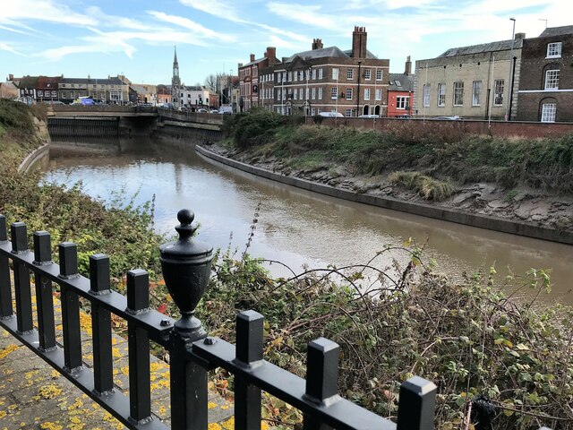 The River Nene outside Peckover House in... © Richard Humphrey cc-by-sa ...