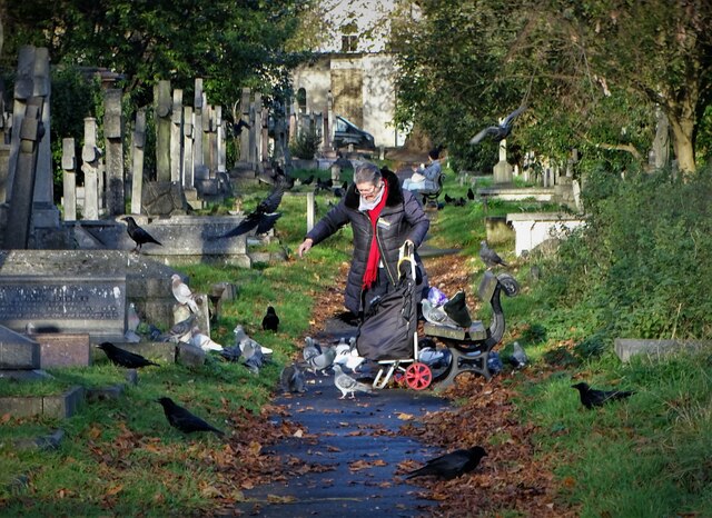 Bird Woman of Brompton Cemetery