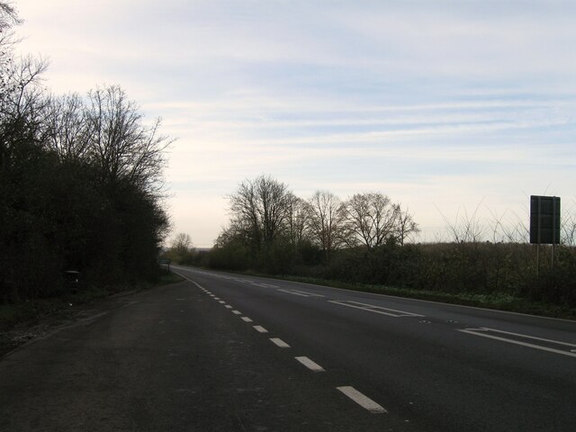 A605 southbound