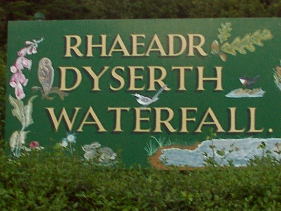 Dyserth Falls Sign