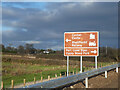 Arwyddion ar ffordd osgoi Bontnewydd / Signs on Bontnewydd by-pass