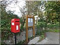 SH8376 : Postbox and Noticeboard at Bryn Y Maen by Gerald England