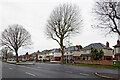 Houses in Three Tuns Lane near Bushbury in Wolverhampton