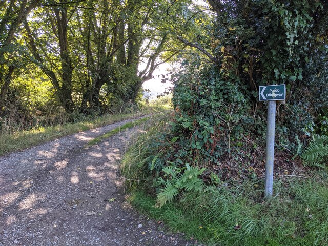 The start of the bridleway