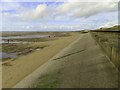 The beach and sea defence at Little Bispham