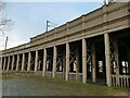 NZ2563 : Western colonnade of the High Level Bridge by Stephen Craven