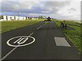 Footpath and cycleway on the clifftop at Little Bispham