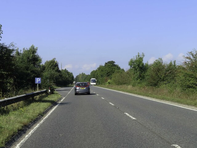 The A40 heading west near Northleach