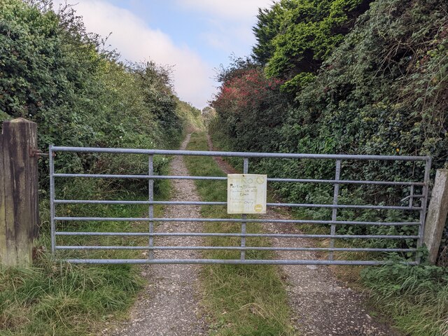 The start of the bridleway - no motorised vehicles