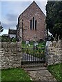 ST4391 : Church Lane entrance to the churchyard, Llanvaches by Jaggery