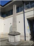 SY6878 : Obelisk at CEFAS entrance by Neil Owen