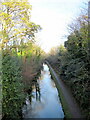 Stratford-upon-Avon canal from School Road Bridge, Warstock