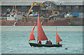 SW9275 : Sailing boat off Padstow by Derek Harper