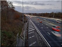 TQ5296 : The M25 from Murthering Lane Bridge by David Howard