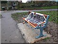 SE2435 : New bench in Bramley Park by Stephen Craven