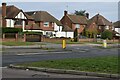 Houses opposite the end of Heathclose Road