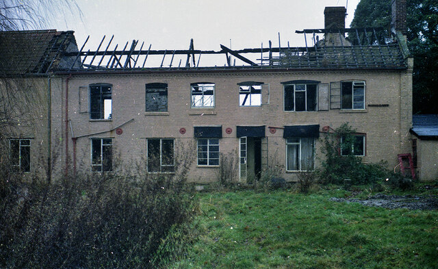The Old Mill House, Bickerley, Ringwood after the fire of 1972 (3)