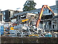 Demolition of the former BBC studios in Llandaff