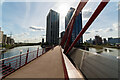 London City Island development across Bow Creek