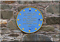 NT4628 : EU plaque at Forest Mill, Selkirk by Jim Barton