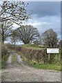 Barred entrance to military training area near Shrawardine