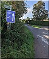 SO7010 : West End Farm Campsite direction sign, Arlingham by Jaggery