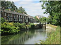 Lee and Stort Navigation: Lock no 5 - Sawbridgeworth Lock - looking north-west