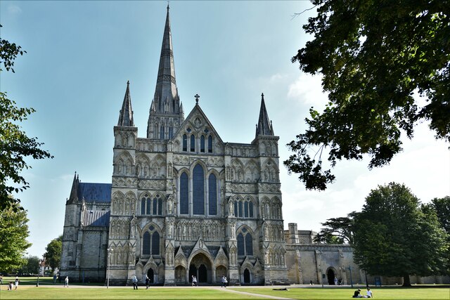 Salisbury Cathedral from West Walk © Michael Garlick cc-by-sa/2.0 ...