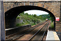 The view northbound from Markinch station