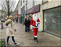 H4572 : Santa takes a stroll in High Street, Omagh by Kenneth  Allen