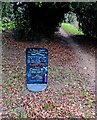 SO5113 : Information blackboard in St Peter's churchyard, Dixton by Jaggery