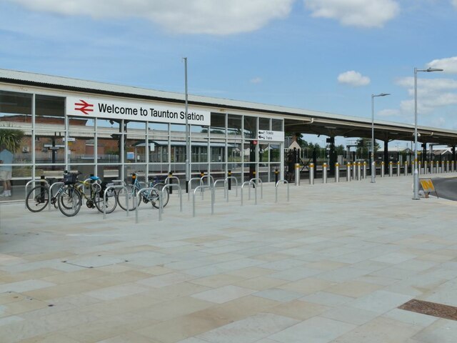 Cycle parking at Taunton station
