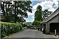 Brecon Cathedral: Western access road to the cathedral