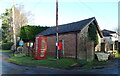 Elizabeth II postbox and telephone box, Yapham