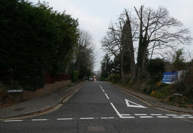 Looking from Heathside Road into Coley Avenue